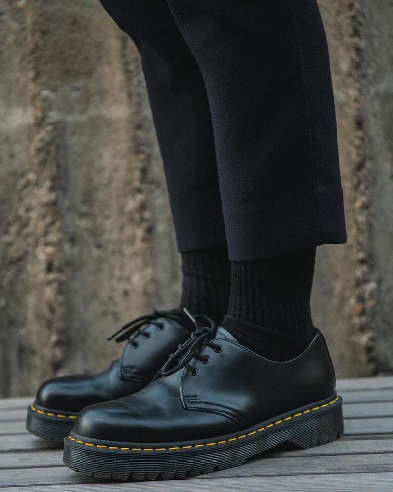 Zapatos Oxford Dr Martens 1461 Bex Smooth Cuero Hombre Negros | MX 227ZUT